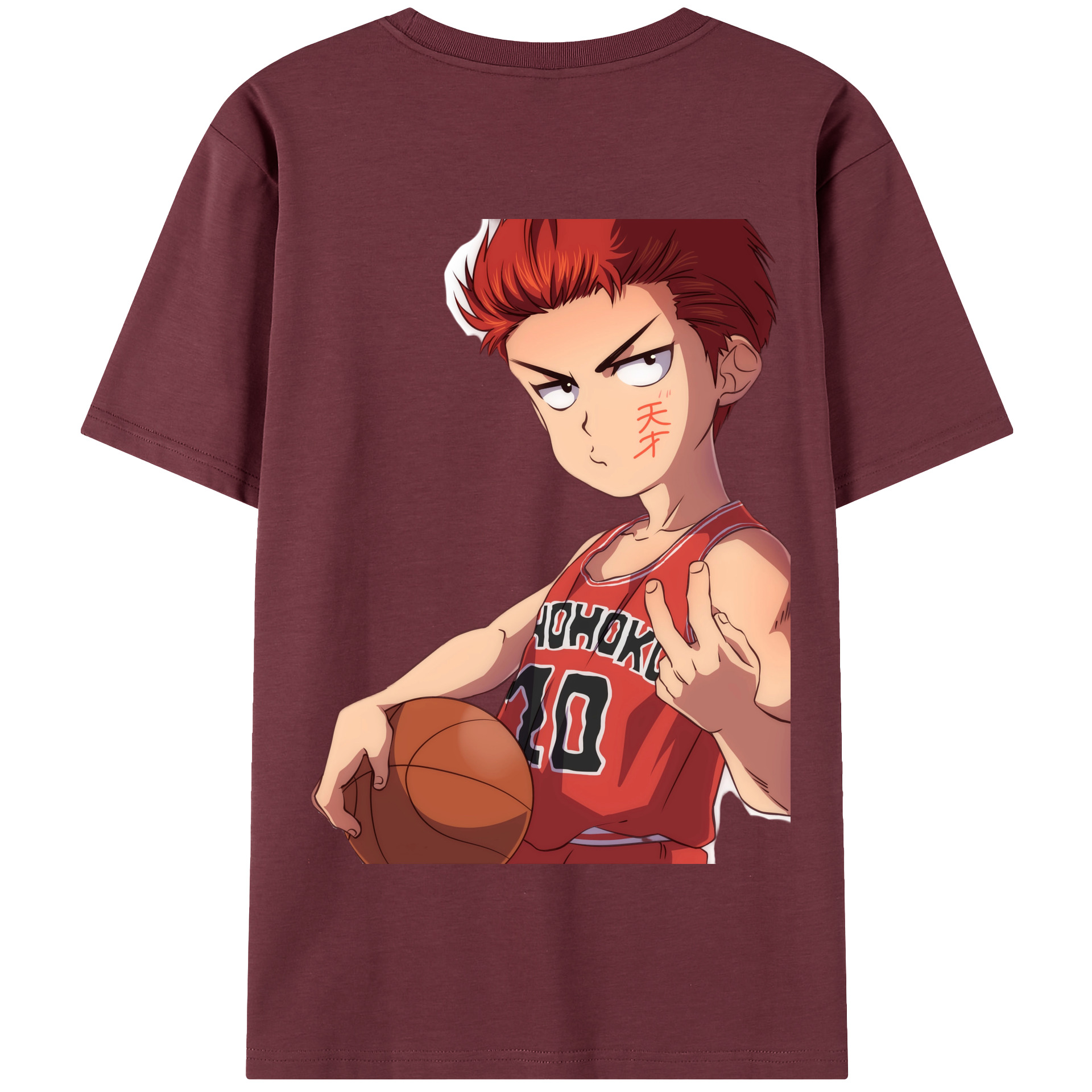 SLAM DUNK／スラムダンク 綿100％半袖Tシャツ（背面プリント）